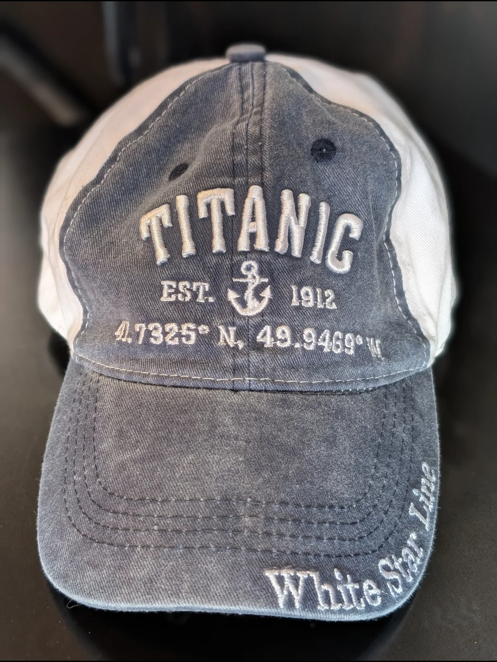 Titanic White Star Line Navy Baseball Cap